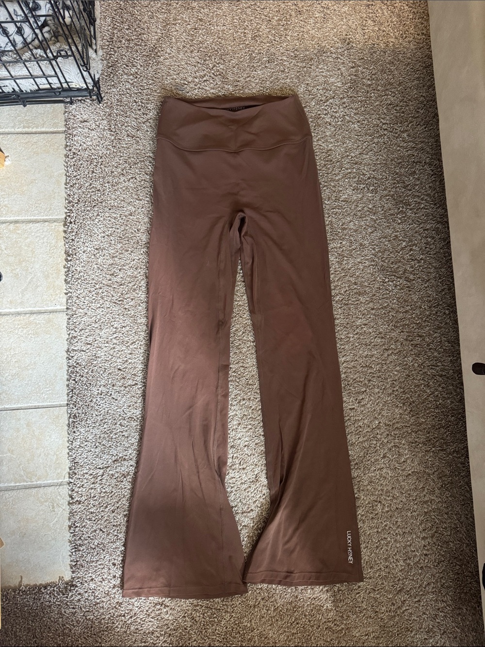 Lucky Honey Brown Flare leggings